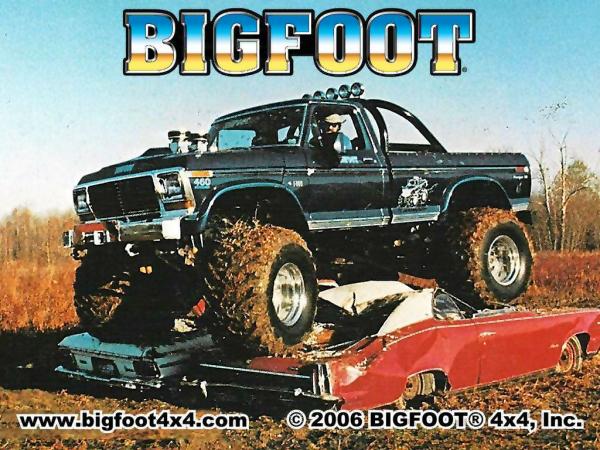 The Picture that started it all. Bigfoot 1 in 1981 Photo: Blue Oval Trucks