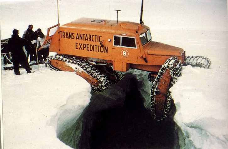 The Tucker Sno-Cat 743 during the Antarctic Exploration PHOTO:TimWafer