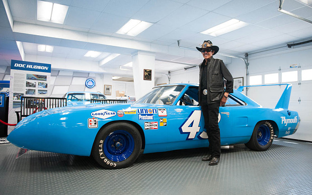 The King standing next to his Superbird Photo: telegraph